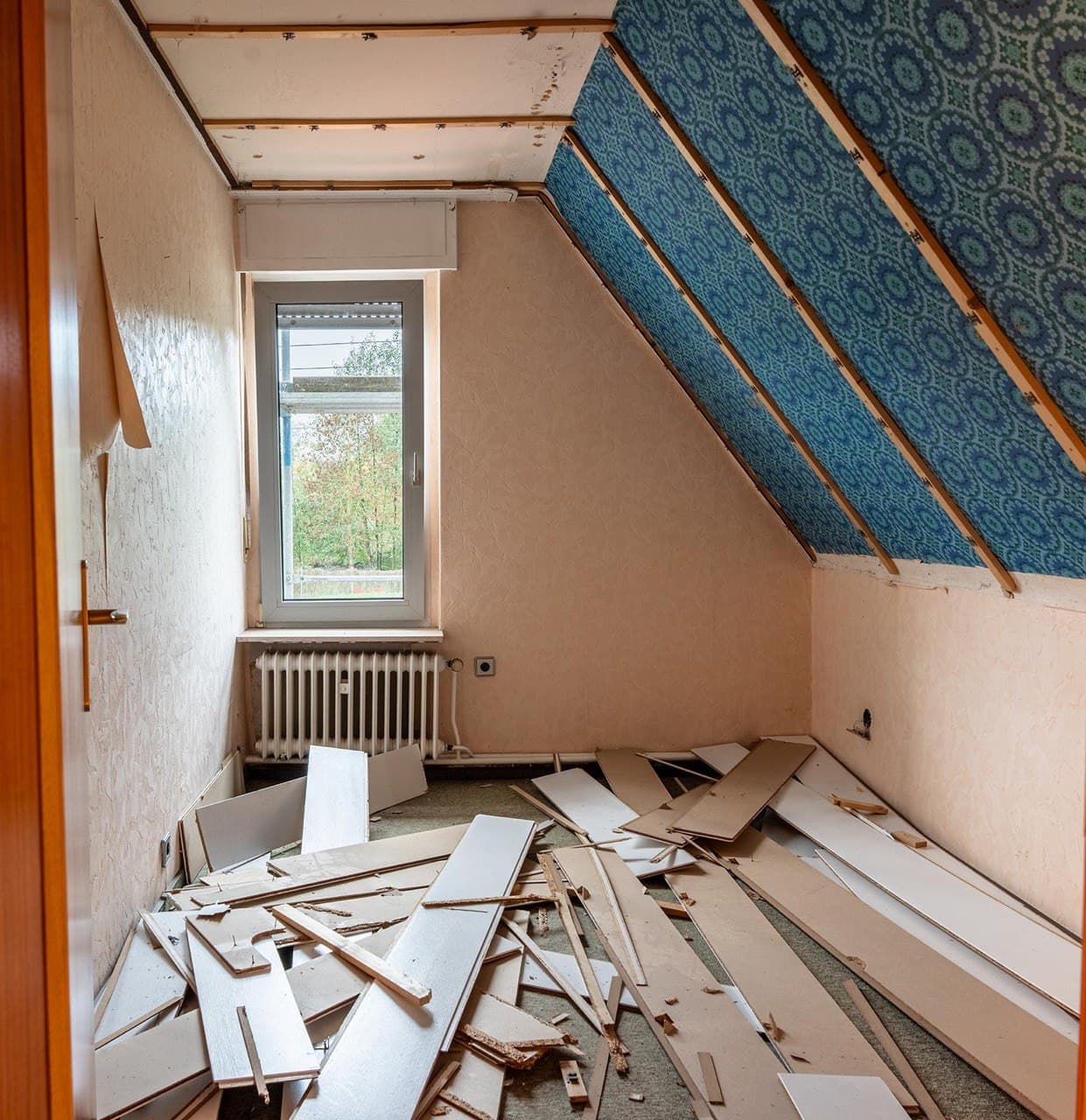 Dachboden nach Rückbau